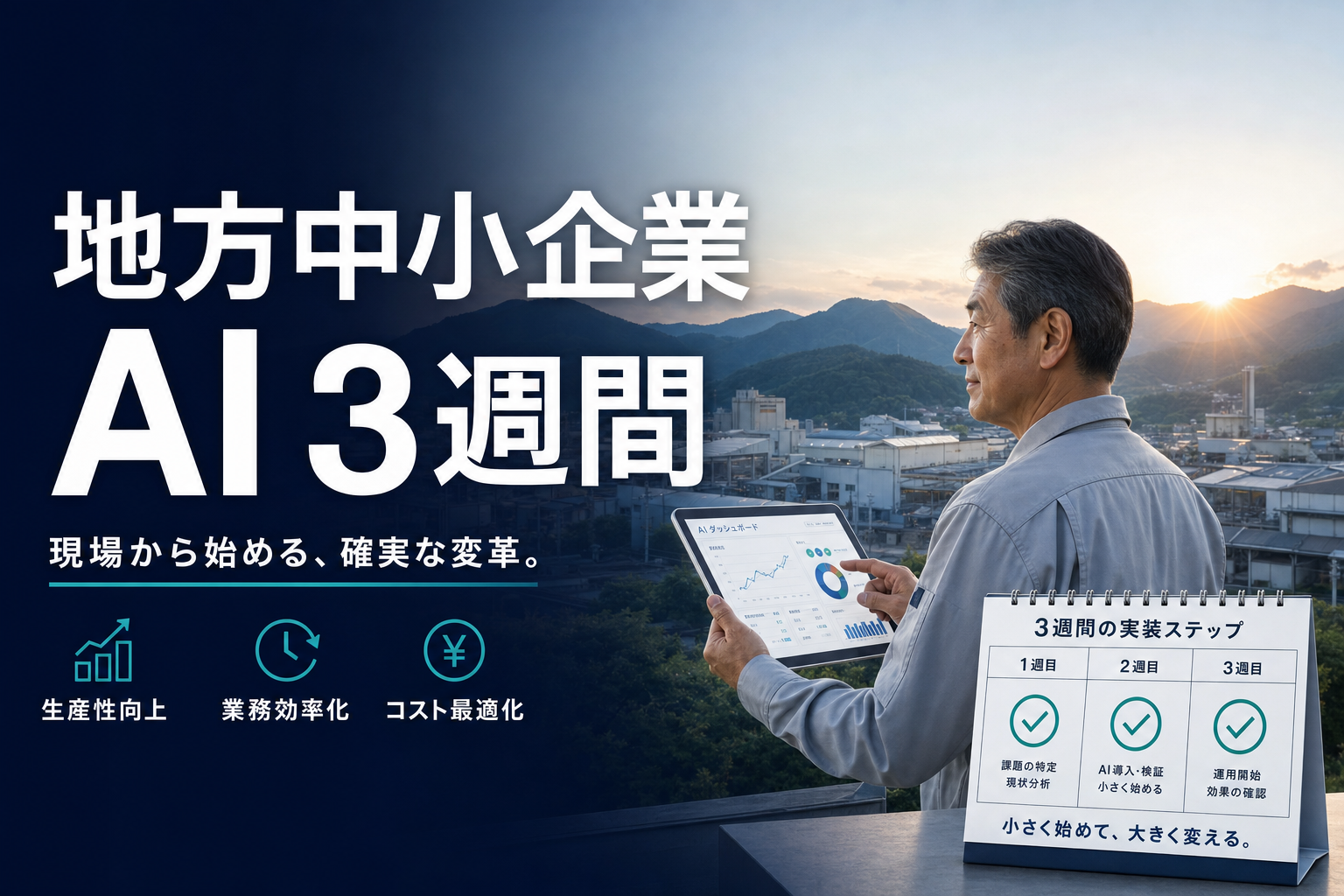 人を増やせない地方の中小企業が、AIで現場を回し始めるまでの3週間