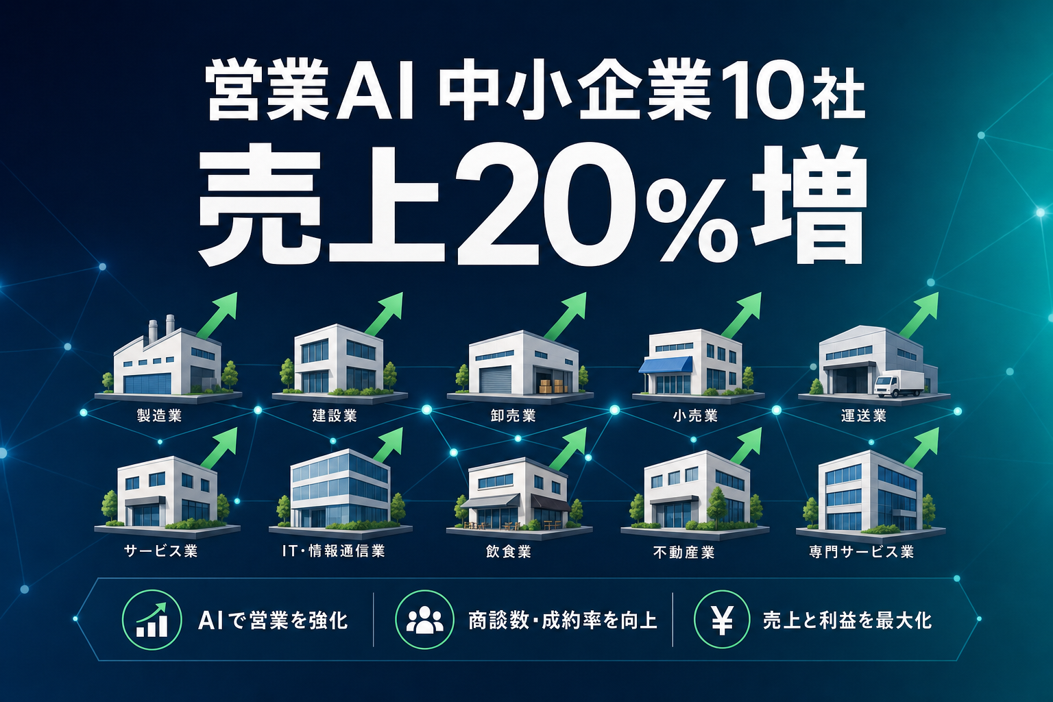 売上20%増の裏側にあった、営業AIを入れた中小企業10社の現場記録