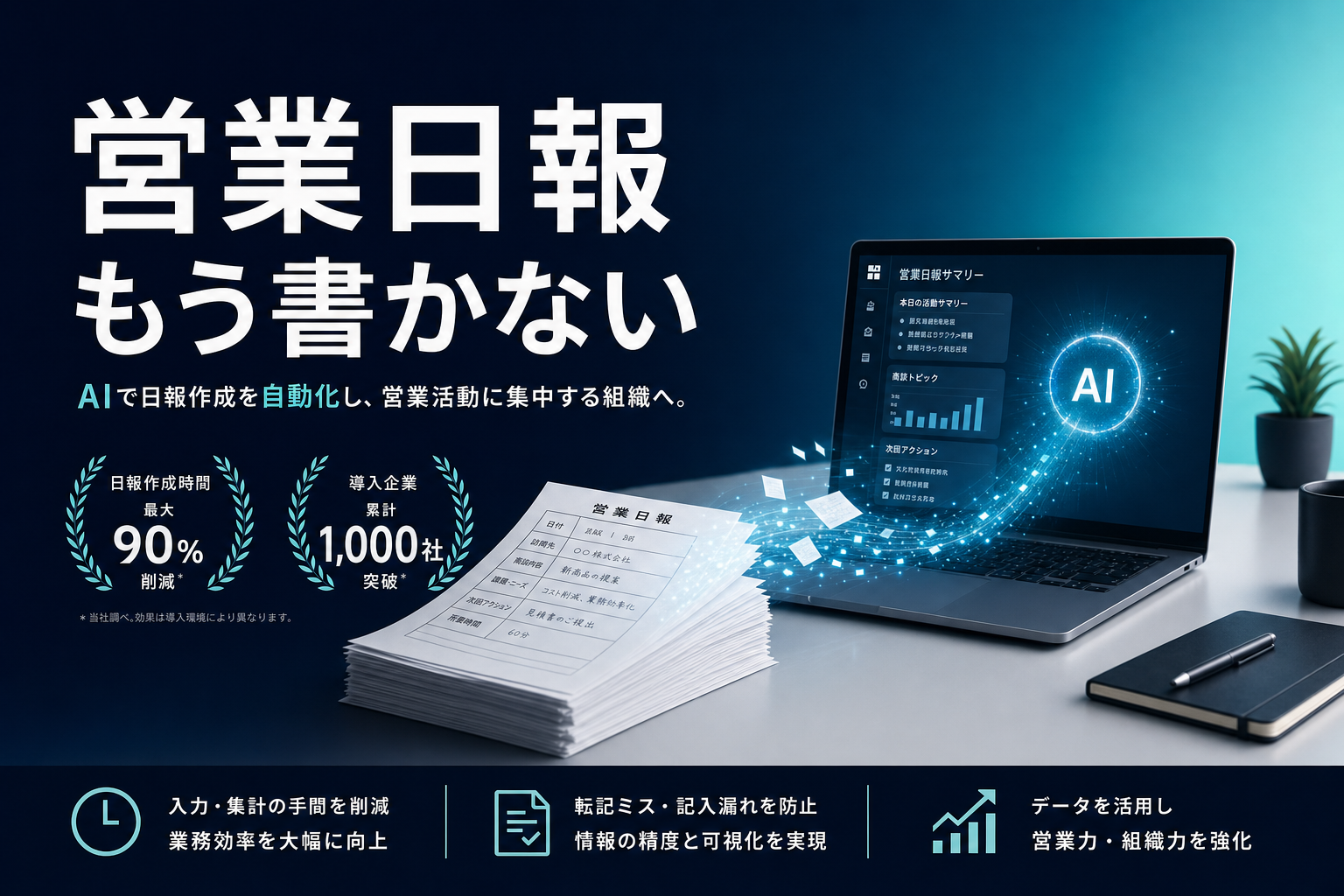 営業日報、もう書かなくていい時代の運用設計