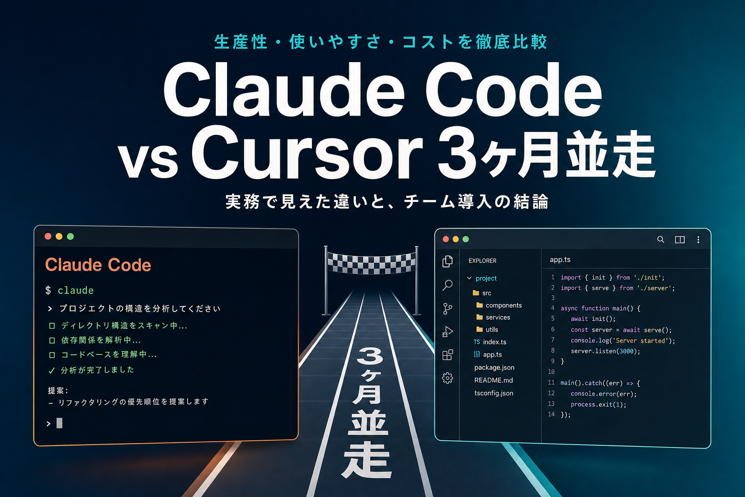 Cursorと並走3ヶ月、Claude Codeが残った理由