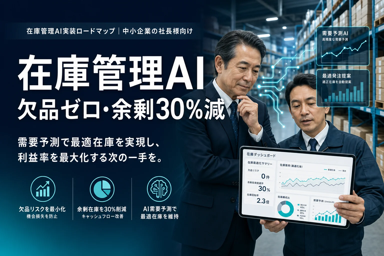 在庫管理AIで欠品ゼロ｜中小企業の実装ロードマップ