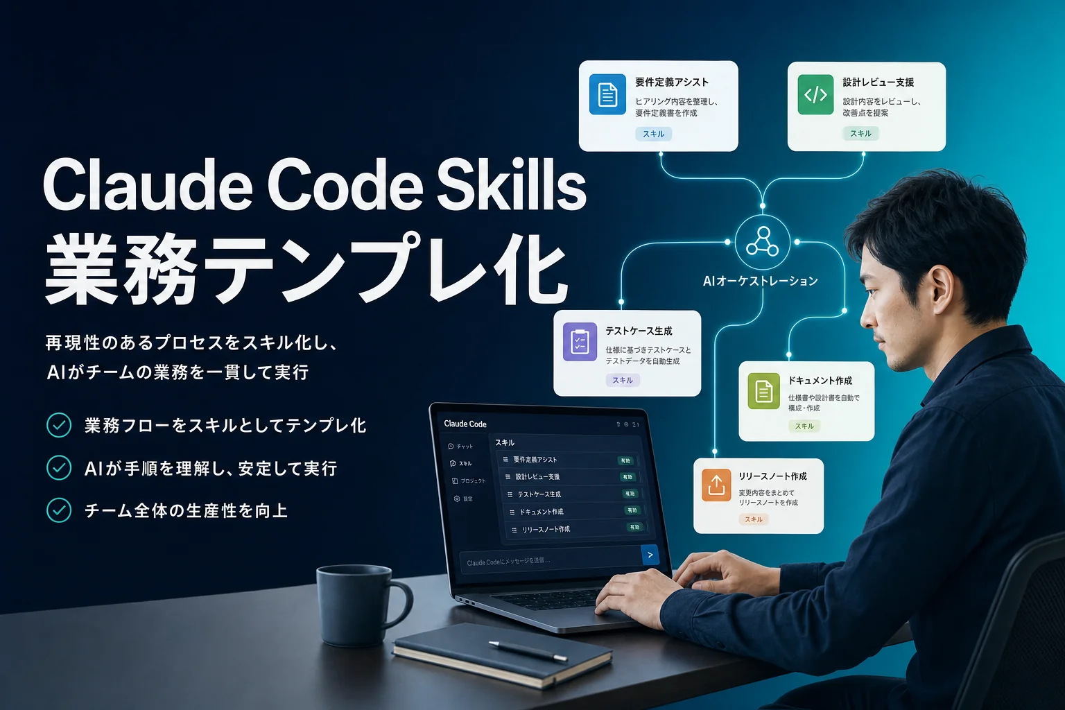 Claude Code Skills活用｜業務別Skill5選と作り方