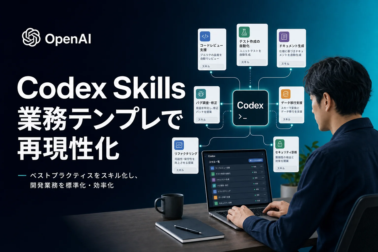 Codex Skills活用｜業務テンプレで開発フローを再現性化