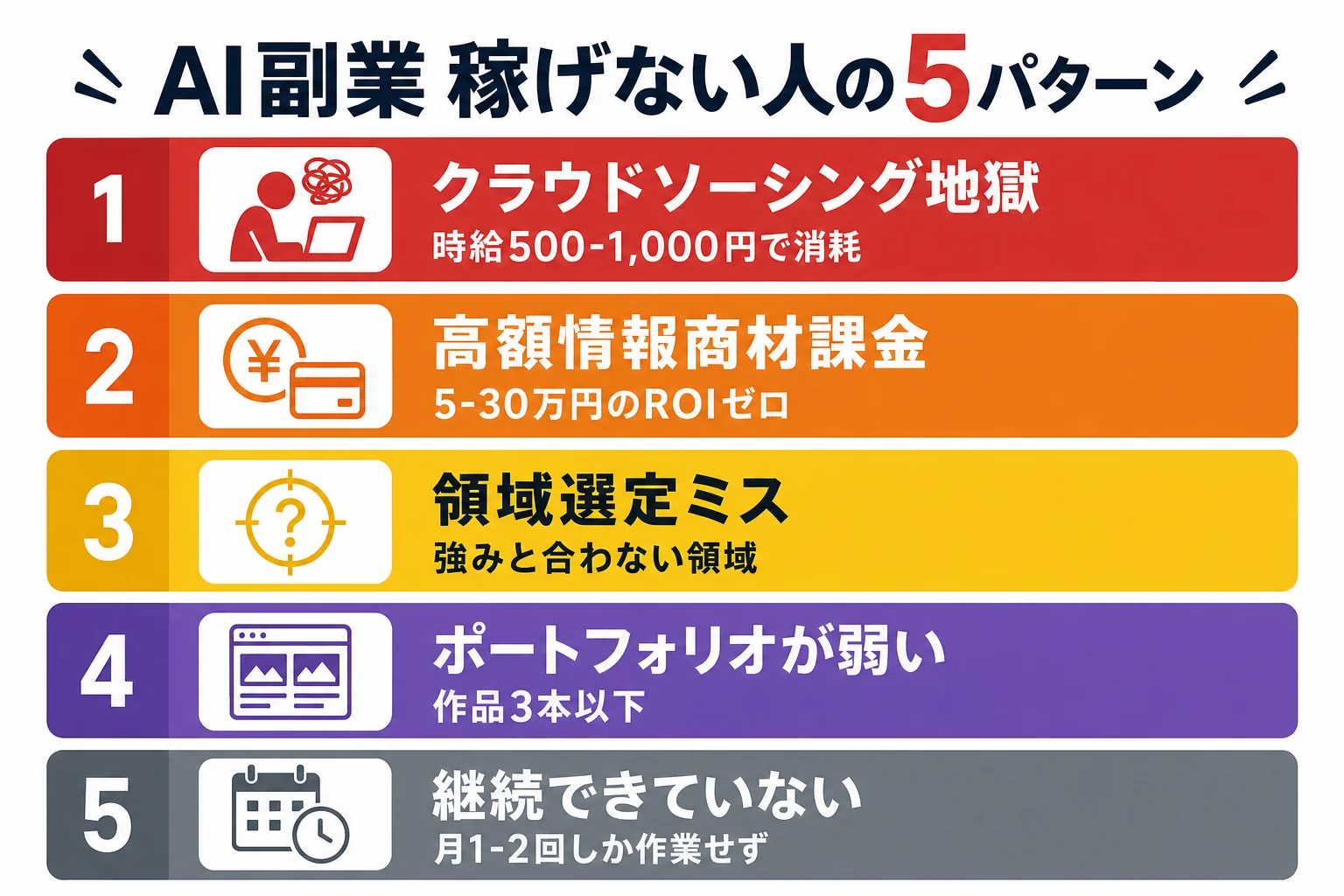 diagram-1(5パターン分析・配置: 1章末尾) - AI副業 稼げない